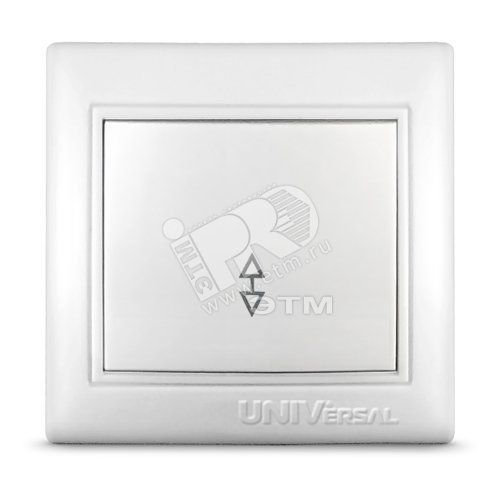 Выключатель Севиль одноклавишный проходной белый