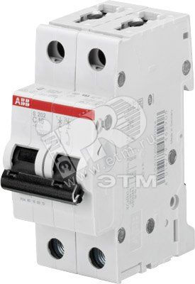 Выключатель автоматический двухполюсный 16А C S202 6кА