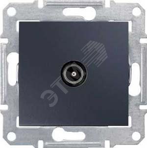 Sedna Розетка телевизионная TV оконечная 1дБ в рамку графит