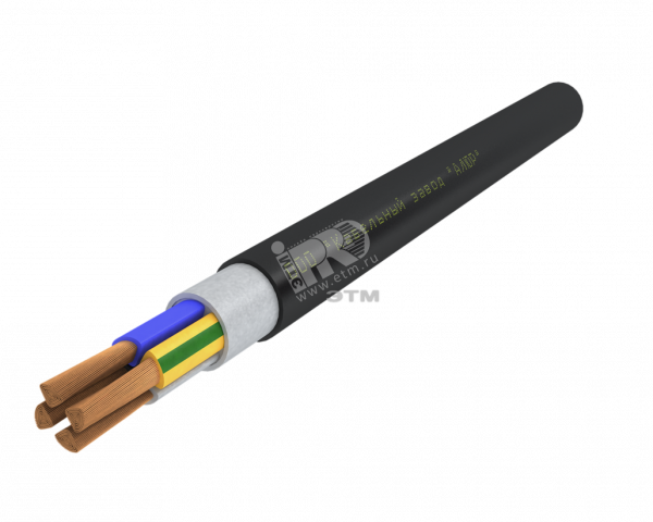 Кабель силовой ППГнг(А)-HF 4х95мс (N)-1 многопроволочный черный (барабан)
