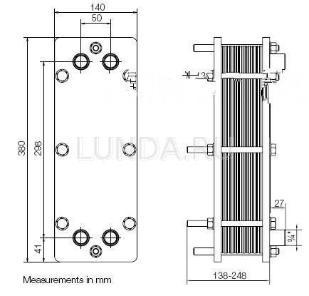 Разборный пластинчатый теплообменник T2, Alfa Laval