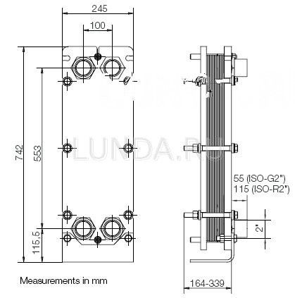 Разборный пластинчатый теплообменник T5, Alfa Laval