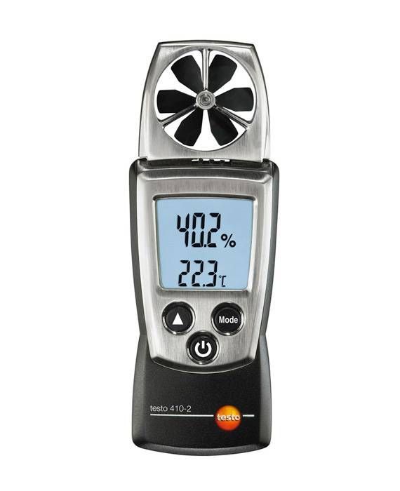 testo 410-2 - Карманный анемометр с крыльчаткой и сенсором влажности Testo