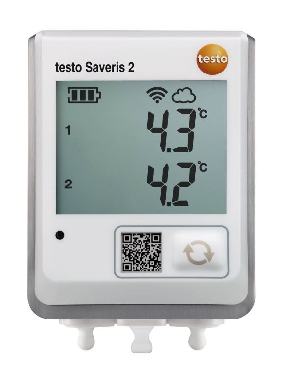 testo Saveris 2-T2 - testo Saveris 2-T2 - WiFi-логгер данных температуры c 2-мя разъёмами для внешних зондов NTC или дверных контактов