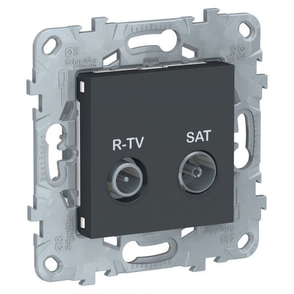 UNICA NEW розетка R-TV/SAT, одиночная, антрацит