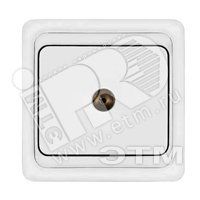 Розетка Валери TV белая