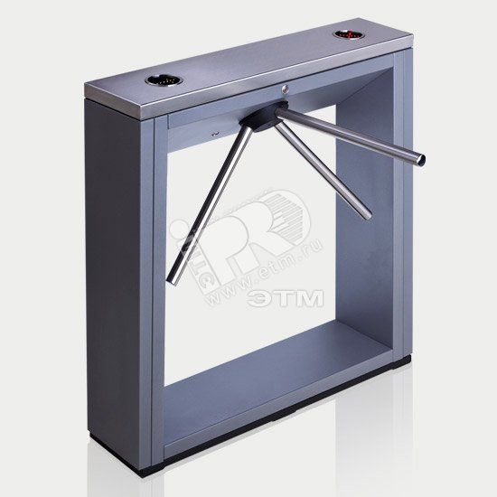 Турникет тумбовый эл/мех -TTD-03.2G для эксплуатации в закрытых помещениях, со встр. эл-кой, БЕЗ преграждающих планок, с ПУ