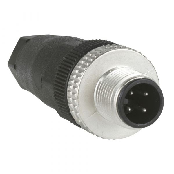 М12 ПРЯМ. РАЗЪЕМ 4 ШТЫРЯ XZCC12MDM40B